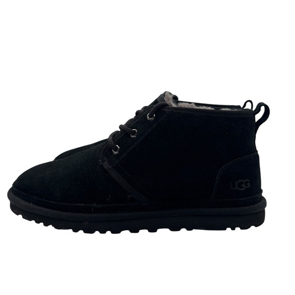 UGG‎ Neumel Men\'s Black Suede Chukka Boots Shearling Lined Size 11 main image 10